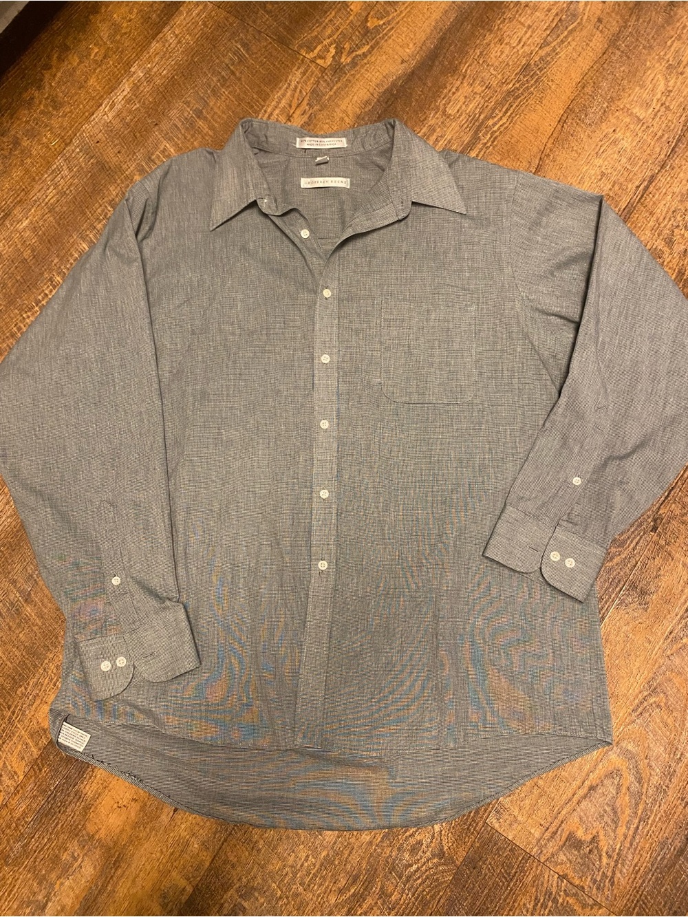 Geoffrey Beene Men’s 17½ 34/35 Collared Dress Shirt Cotton Blend business casual